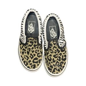 Vans Animal Print Slip-On Shoes